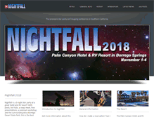 Tablet Screenshot of nightfallstarparty.com